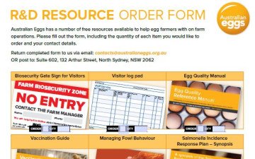 R&D Resource Order Form